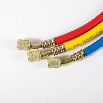 Furtun de încărcare refrigerant pentru AC auto cu manometru digital, rezistent la presiune înaltă, filet 1/4, interval 0-35, precizie 0,1, compatibil cu R134/R22/R410/R32.