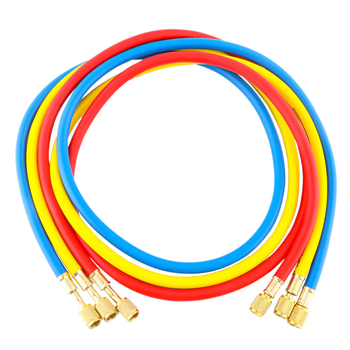 Furtun de încărcare refrigerant pentru AC auto cu manometru digital, rezistent la presiune înaltă, filet 1/4, interval 0-35, precizie 0,1, compatibil cu R134/R22/R410/R32.