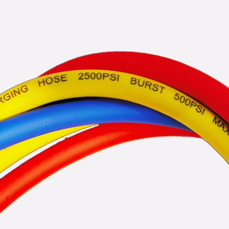 Furtun de încărcare refrigerant pentru AC auto cu manometru digital, rezistent la presiune înaltă, filet 1/4, interval 0-35, precizie 0,1, compatibil cu R134/R22/R410/R32.