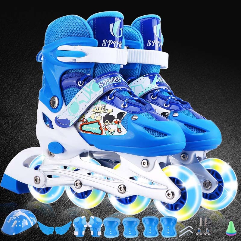 Baibo patine inline pentru copii – roți pe un singur rând, roți PVC, reglabil