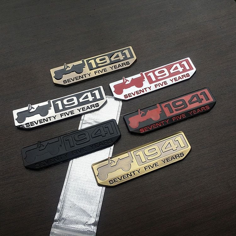 1941 logo emblema za Jeep Wrangler i Compass — 75. obljetnica karoserijskog pečata