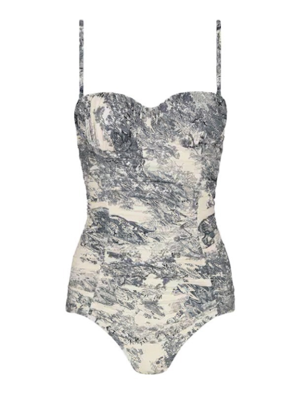 Egyrészes fürdőruha karikatúra mintával, melltartó betéttel, acélos támasz nélkül, 80% poliészter, ujj nélküli