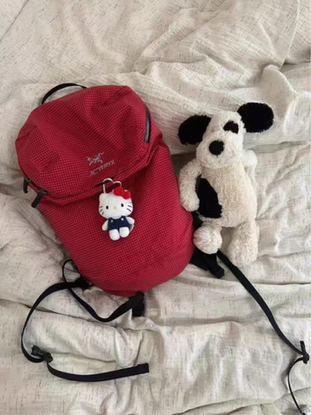 Csontos keretű hátizsák, uniszex, szabadidős utazáshoz, 20 L alatti kapacitás, húzórúd, Diving Cloth