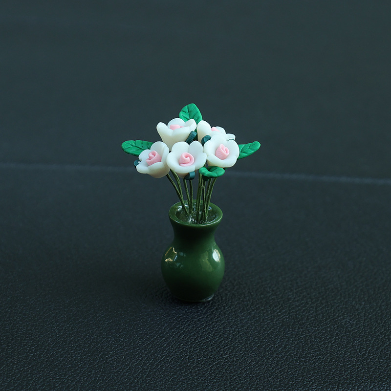 Керамично табло за автомобил – ретро стил, мини вазичка със слънчоглед, марка Cute, функция: облекчаване на стреса