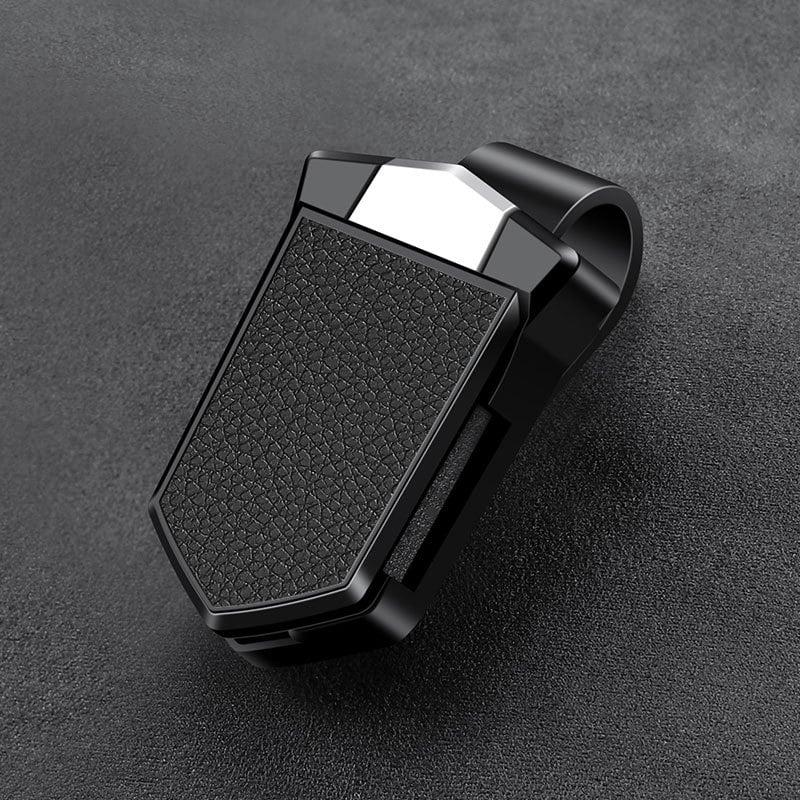 Clip γυαλιών αυτοκινήτου από PU δέρμα - πολυλειτουργικός θήκη γυαλιών ηλίου για εσωτερικό αυτοκινήτου, με δυνατότητα προσαρμογής