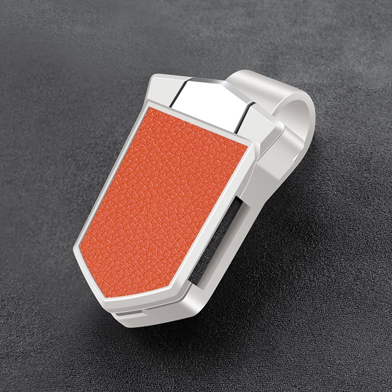 Clip γυαλιών αυτοκινήτου από PU δέρμα - πολυλειτουργικός θήκη γυαλιών ηλίου για εσωτερικό αυτοκινήτου, με δυνατότητα προσαρμογής