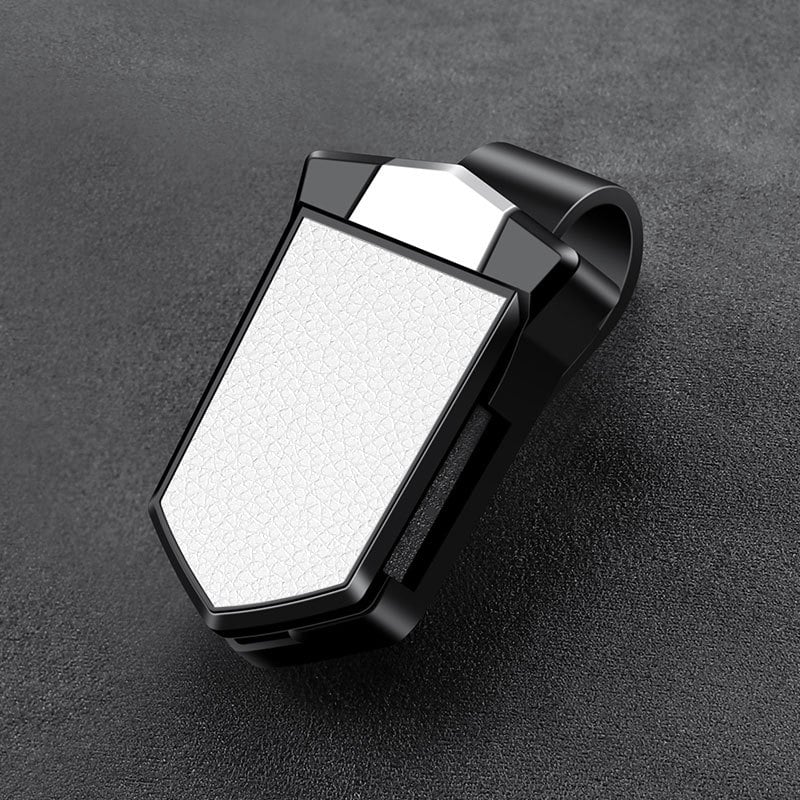 Clip γυαλιών αυτοκινήτου από PU δέρμα - πολυλειτουργικός θήκη γυαλιών ηλίου για εσωτερικό αυτοκινήτου, με δυνατότητα προσαρμογής