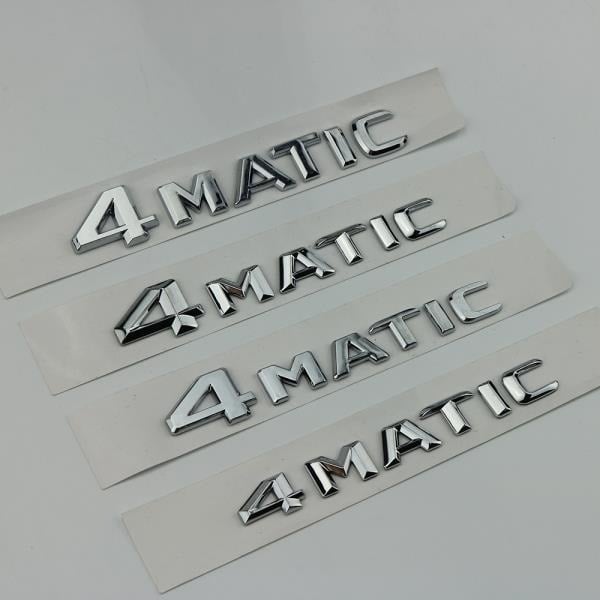 4Matic Emblem za Mercedes-Benz – ABS Materijal, auto naljepnica, Ning Zhi marka, kompatibilni modeli: C, E, S klasa, CLA, GLC, GLA, GLE