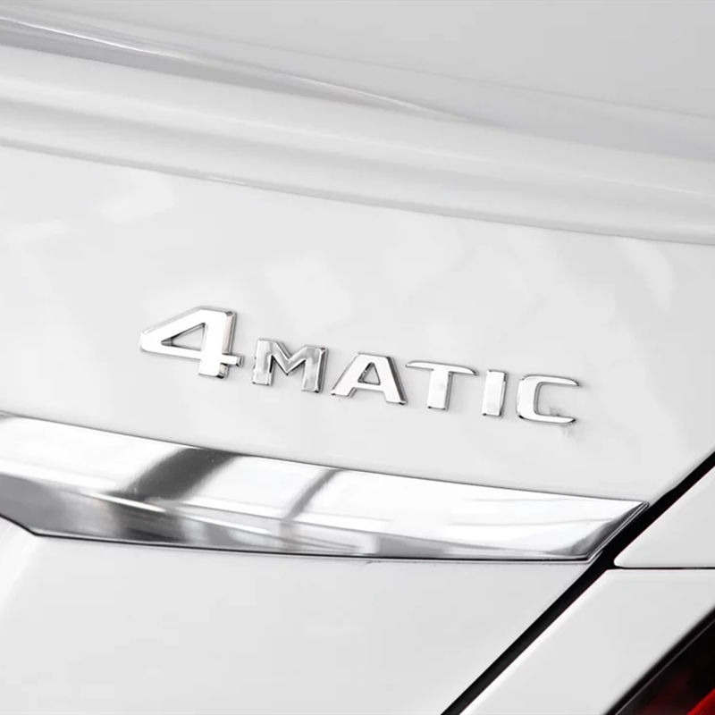 4Matic Emblem za Mercedes-Benz – ABS Materijal, auto naljepnica, Ning Zhi marka, kompatibilni modeli: C, E, S klasa, CLA, GLC, GLA, GLE