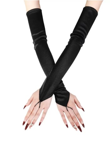 Najlon rukavice bez prstiju za žene, jednobojni uzorak, svakodnevna vanjska upotreba