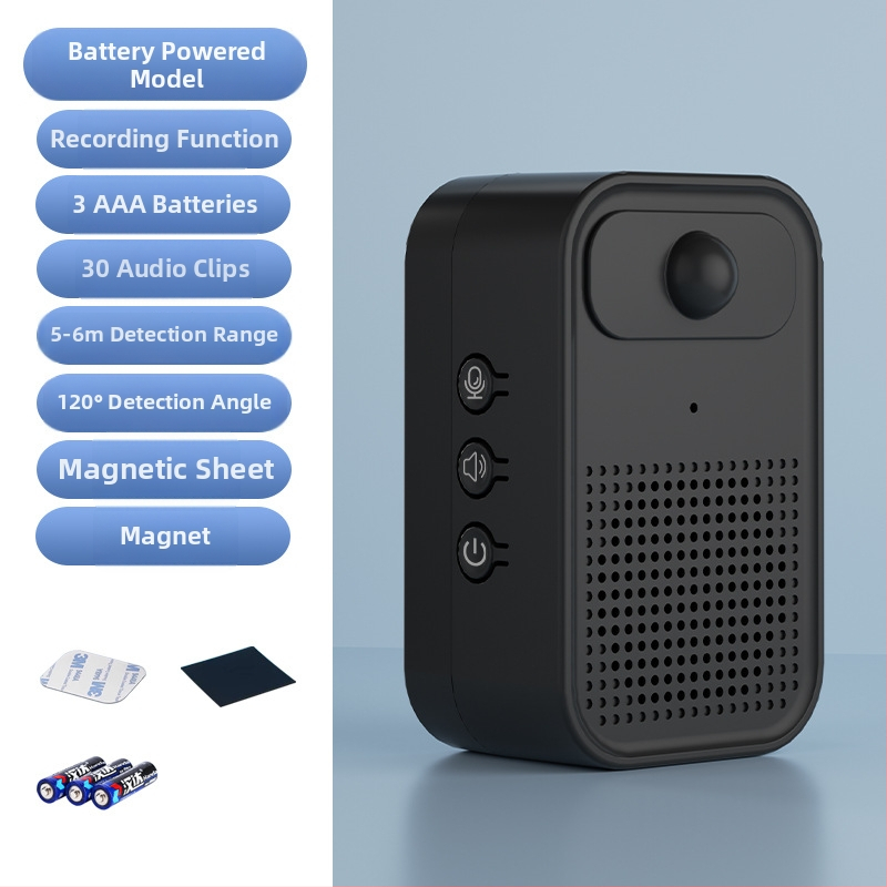 Индуктивен звънец за врата Kensheng ML-001, вградена полимерна батерия, 3.7V, 30 мелодии