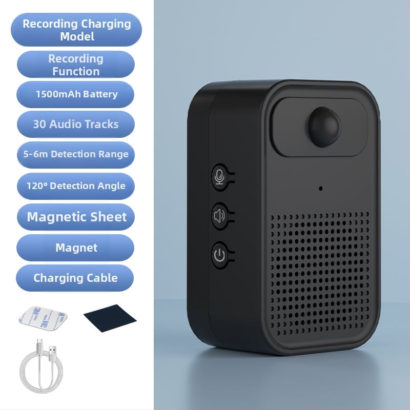 Индуктивен звънец за врата Kensheng ML-001, вградена полимерна батерия, 3.7V, 30 мелодии