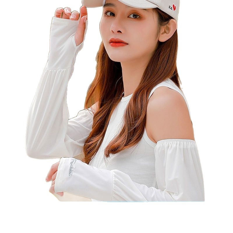 Ženske zaštitne rukave za sunce - Ice Silk Nylon, jednostavan stil, ljeto 2021, gradska svakodnevna moda