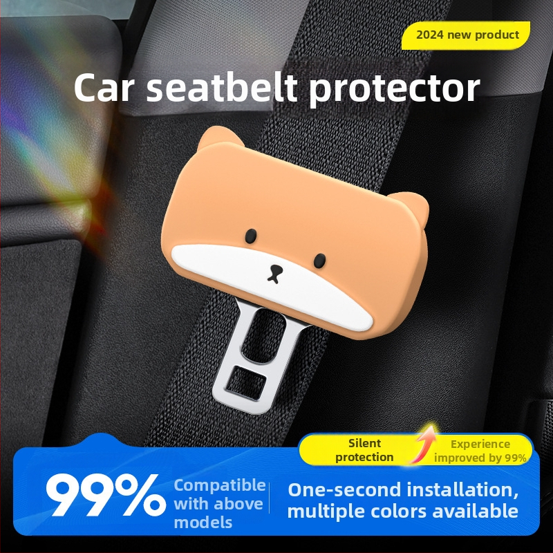 Biztonsági öv védő burkolat, szilikon, modell XJ-085, kompatibilis minden autómodelllel