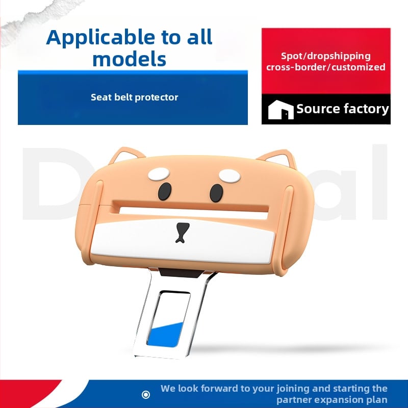 Biztonsági öv védő burkolat, szilikon, modell XJ-085, kompatibilis minden autómodelllel