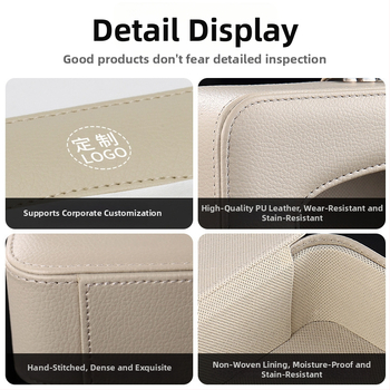 Κιβώτιο χαρτοπετσετών αυτοκινήτου με δερμάτινο φινίρισμα, μάρκα Decorate, αξεσουάρ αυτοκινήτου, διαθέσιμη προσαρμογή