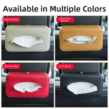Κιβώτιο χαρτοπετσετών αυτοκινήτου με δερμάτινο φινίρισμα, μάρκα Decorate, αξεσουάρ αυτοκινήτου, διαθέσιμη προσαρμογή