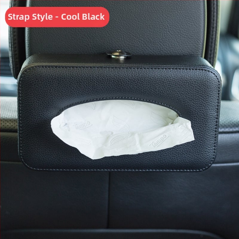 Κιβώτιο χαρτοπετσετών αυτοκινήτου με δερμάτινο φινίρισμα, μάρκα Decorate, αξεσουάρ αυτοκινήτου, διαθέσιμη προσαρμογή