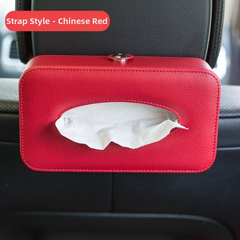 Κιβώτιο χαρτοπετσετών αυτοκινήτου με δερμάτινο φινίρισμα, μάρκα Decorate, αξεσουάρ αυτοκινήτου, διαθέσιμη προσαρμογή