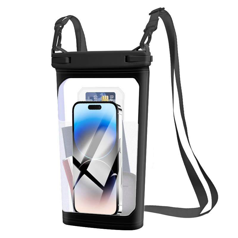 Sanhu Geantă impermeabilă pentru telefon — PVC, țesătură impermeabilă, unisex, pentru adulți, potrivită pentru plajă, rafting, scufundări și pescuit