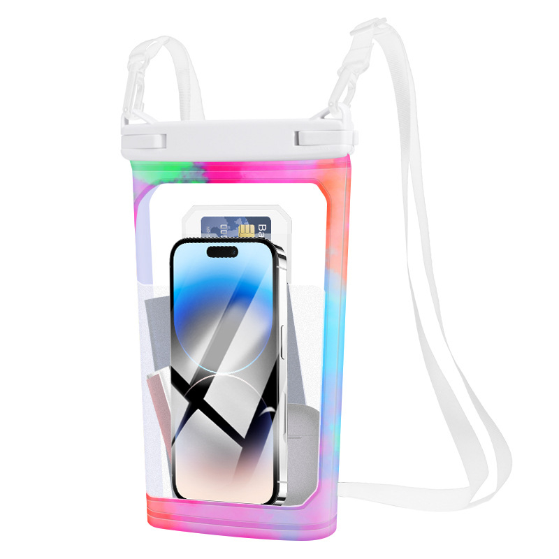 Sanhu Geantă impermeabilă pentru telefon — PVC, țesătură impermeabilă, unisex, pentru adulți, potrivită pentru plajă, rafting, scufundări și pescuit