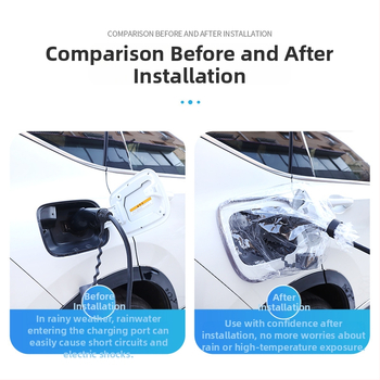 Κάλυμμα βροχής για τη θύρα φόρτισης EV - αδιάβροχη προστασία της θύρας φόρτισης - κατάλληλο για μοντέλα νέας ενέργειας - ύφασμα ομπρέλας