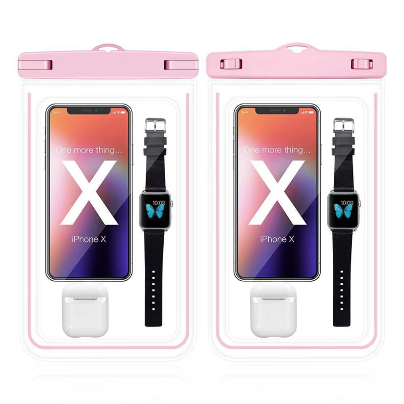 Vodootporna torbica za telefon – osjetljiva na dodir, prijenosne veličine, PVC+ABS materijal, kapacitet 6.5/6.8/8.2 L, otisnuto logo