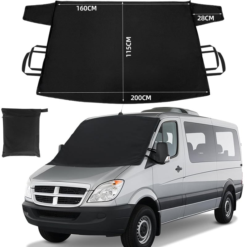 Κάλυμμα παρμπρίζ αυτοκινήτου για χιόνι — ύφασμα 600D Oxford, παχύτερο, καθολική εφαρμογή, εξατομικεύσιμο