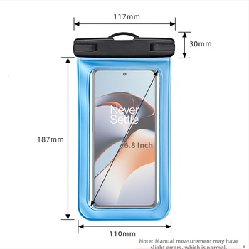IPX8 vodootporna torbica za telefon s dodirnim zaslonom, za vanjsku upotrebu – plaža, plivanje, rafting, ronjenje