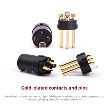 Conector XLR masculin pentru conexiune microfon la mixer — Brand Rocco Stone, conector audio/video, CE certificat