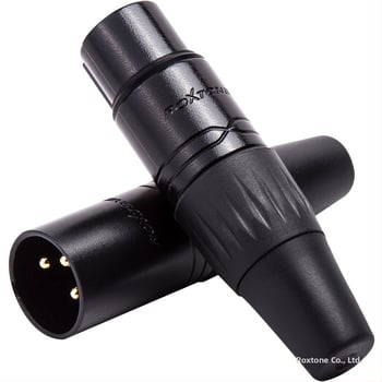 Conector XLR masculin pentru conexiune microfon la mixer — Brand Rocco Stone, conector audio/video, CE certificat