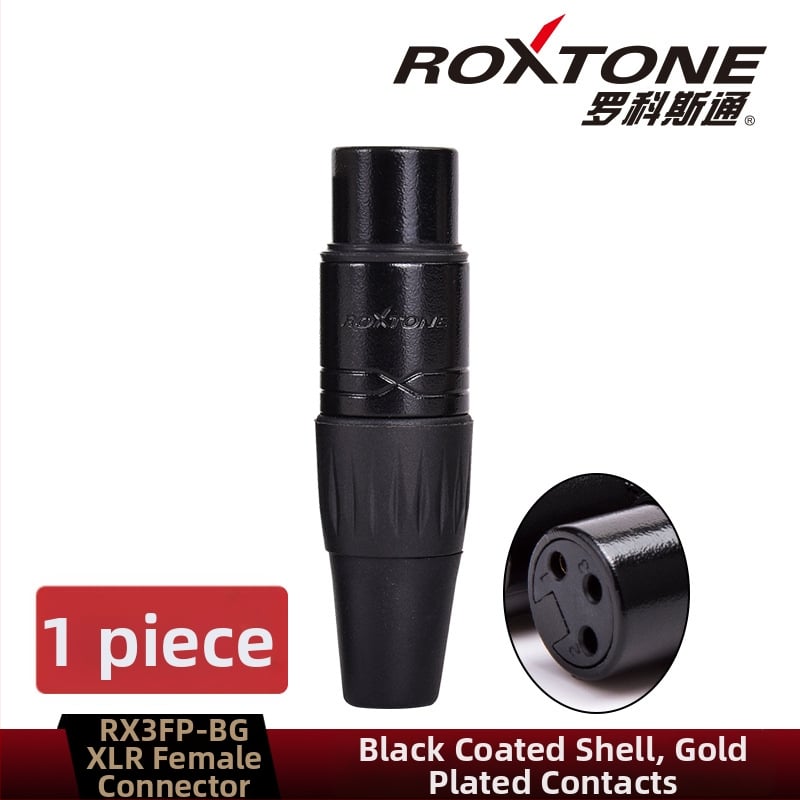 Conector XLR masculin pentru conexiune microfon la mixer — Brand Rocco Stone, conector audio/video, CE certificat