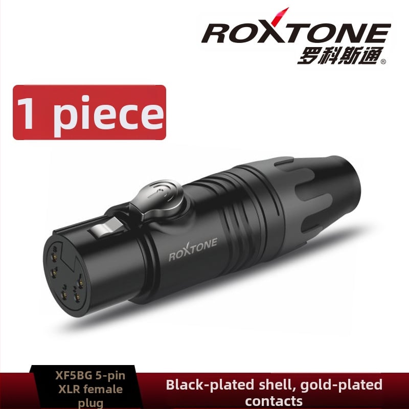 Conector XLR masculin pentru conexiune microfon la mixer — Brand Rocco Stone, conector audio/video, CE certificat