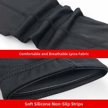 Burvens лакътен предпазен ръкав – топъл флийс, спандекс, подходящ за бягане, колоездене, планински преходи и ски