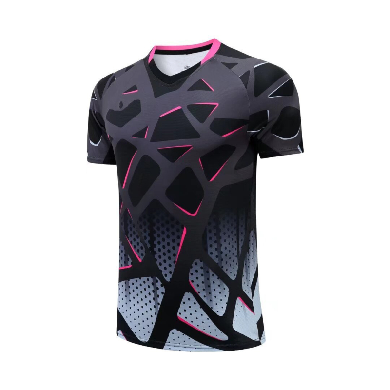 Tenis na stol kratkih rukava majica, unisex odrasli, brzo sušeća i prozračna tkanina (Materijal: 96% poliester; Podstava: 96%; Sve sezone)