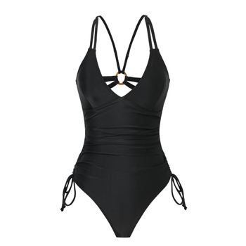 Costum de baie întreg pentru femei, talie înaltă, uscare rapidă, elasticitate ridicată, durabil