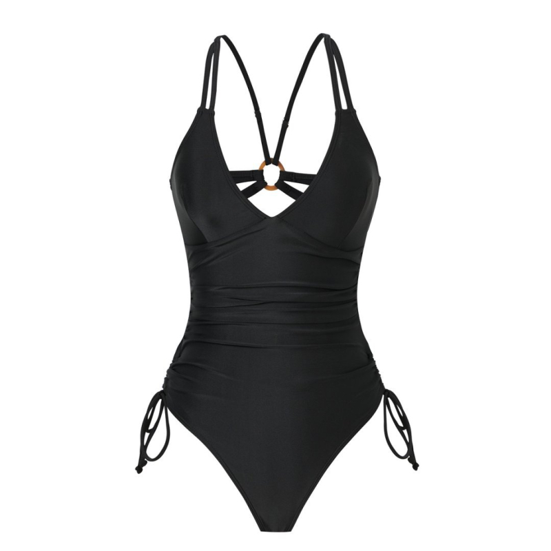 Costum de baie întreg pentru femei, talie înaltă, uscare rapidă, elasticitate ridicată, durabil