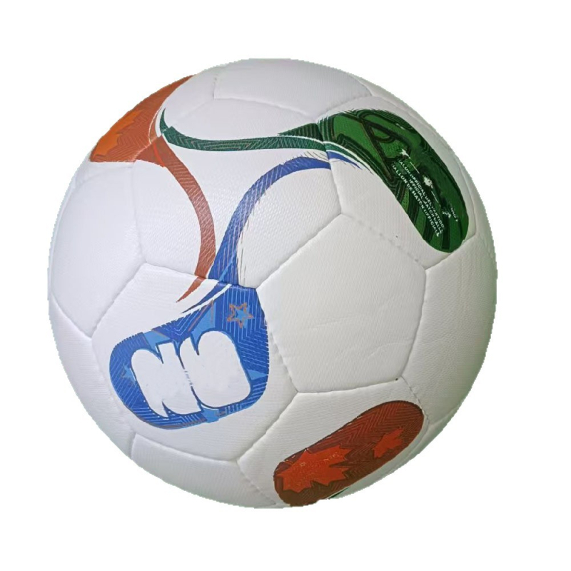 Ručna šivana futbalska lopta od PU, 410–440 g, gumena unutarnja komora, mogućnost ispisa logotipa