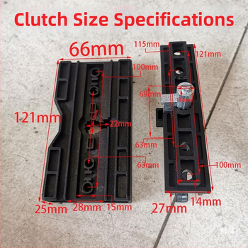 Set dielov pre pohon garážových dverí s ručným odpojením pri výpadku napájania, model Mypj-1, obsahuje vodiacu lištu, vodítko kolies a ozubené koliesko
