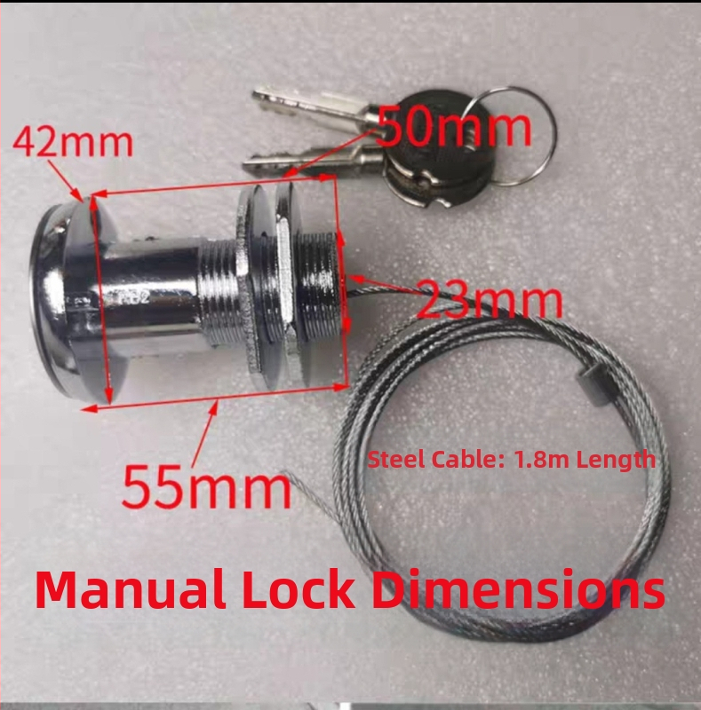 Set dielov pre pohon garážových dverí s ručným odpojením pri výpadku napájania, model Mypj-1, obsahuje vodiacu lištu, vodítko kolies a ozubené koliesko