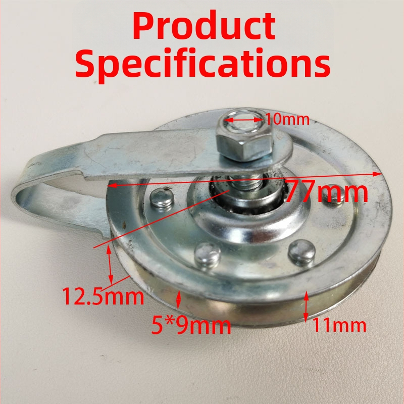 Set dielov pre pohon garážových dverí s ručným odpojením pri výpadku napájania, model Mypj-1, obsahuje vodiacu lištu, vodítko kolies a ozubené koliesko