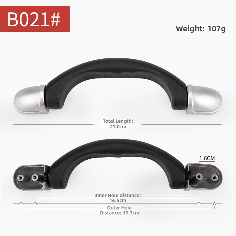 Mâner pentru bagaje, din plastic, rezistent la apă și uzură; brand Di Xin accesorii pentru bagaje