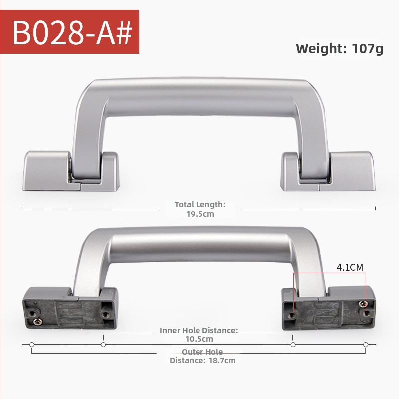 Mâner pentru bagaje, din plastic, rezistent la apă și uzură; brand Di Xin accesorii pentru bagaje