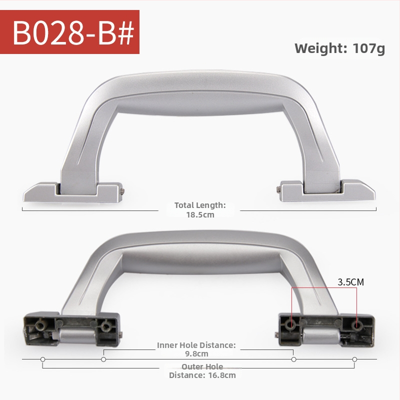 Mâner pentru bagaje, din plastic, rezistent la apă și uzură; brand Di Xin accesorii pentru bagaje