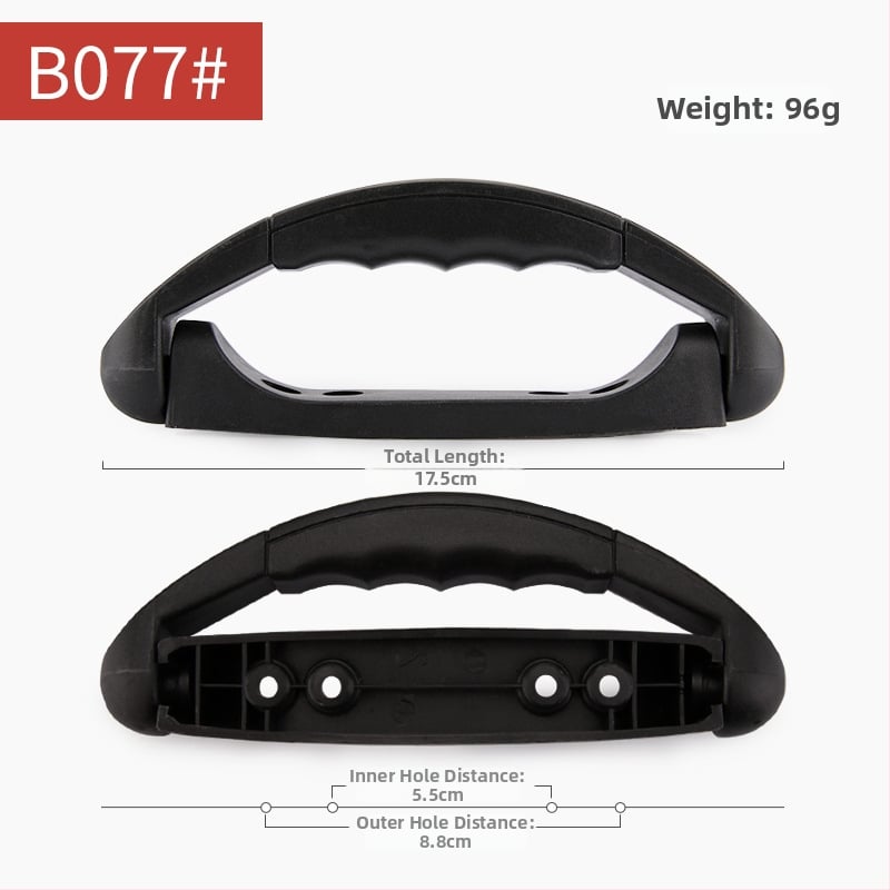 Mâner pentru bagaje, din plastic, rezistent la apă și uzură; brand Di Xin accesorii pentru bagaje