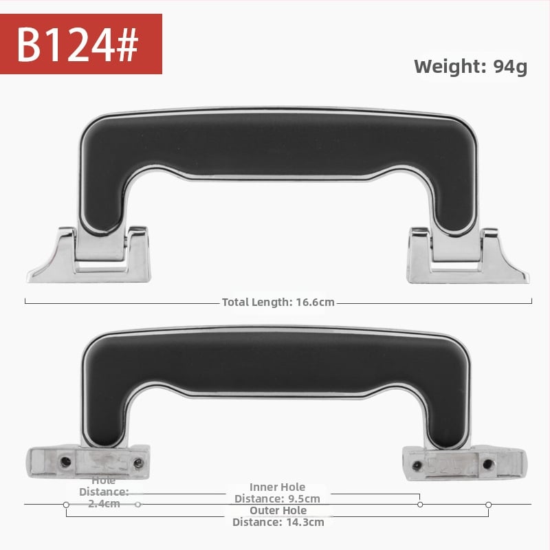 Mâner pentru bagaje, din plastic, rezistent la apă și uzură; brand Di Xin accesorii pentru bagaje