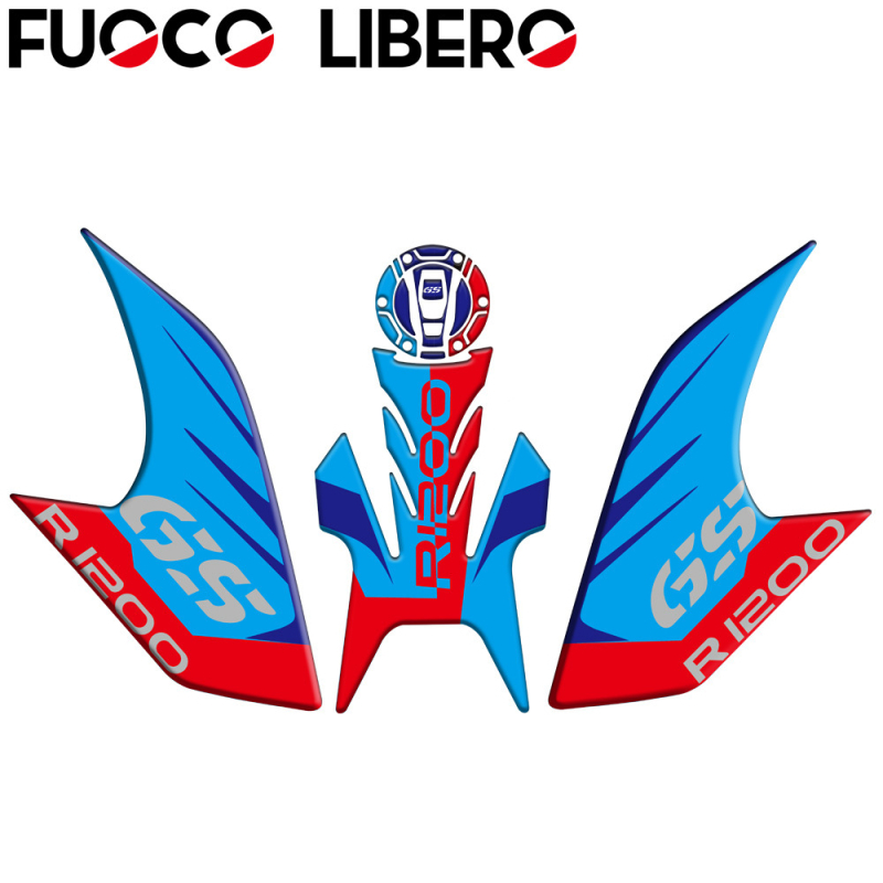 Fuoco Libero zaštitne naljepnice spremnika goriva za BMW R1200GS (2013–2016) – 3D gel zaštita, prilagodba dostupna