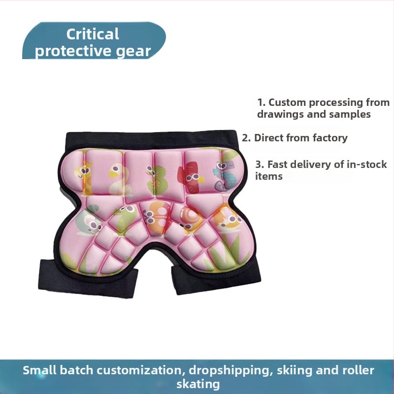 Детски тазобедрени предпазители за ски и ролкови кънки — дебели, износоустойчиви подложки от пяна