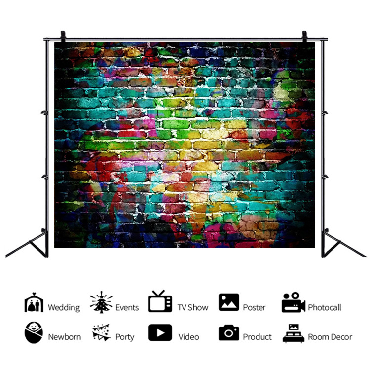 Pozadina od platna za fotografiju proizvoda – smjesa vinila i pamuka, za fotografiranje proizvoda, marka oldcity, model Brick Wall 2020-12-23