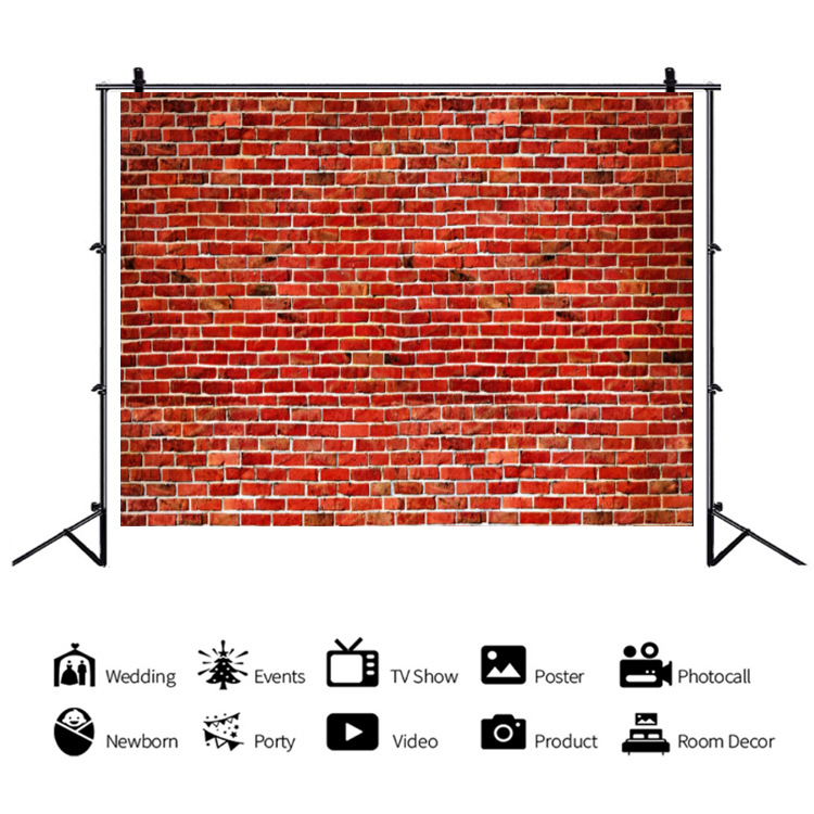 Pozadina od platna za fotografiju proizvoda – smjesa vinila i pamuka, za fotografiranje proizvoda, marka oldcity, model Brick Wall 2020-12-23